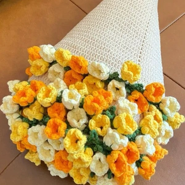 Handmade Crochet Flower Blanket DIY Kit