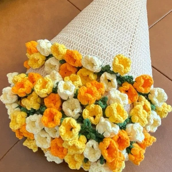Handmade Crochet Flower Blanket DIY Kit