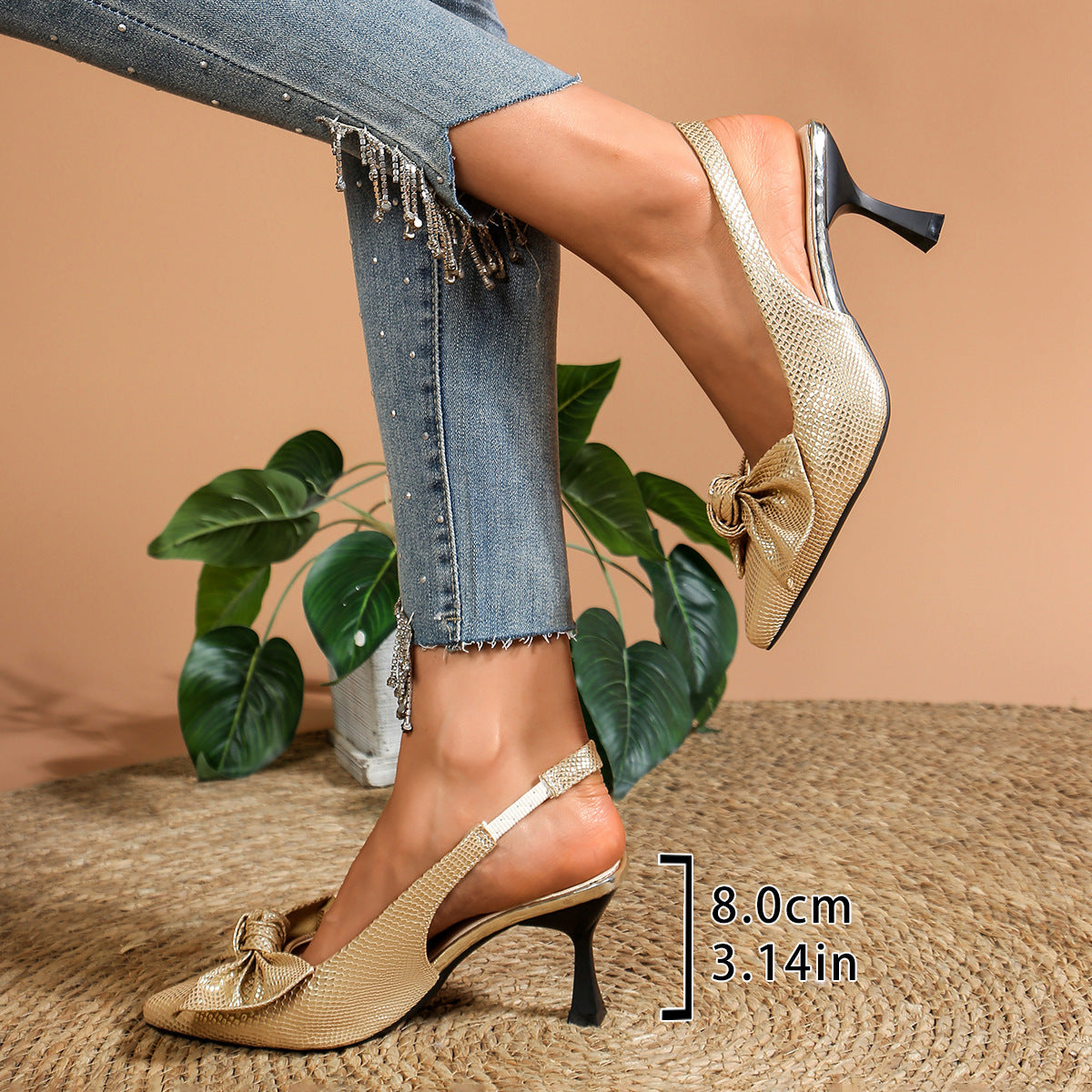 Womens Bowknot High Heel Sandals