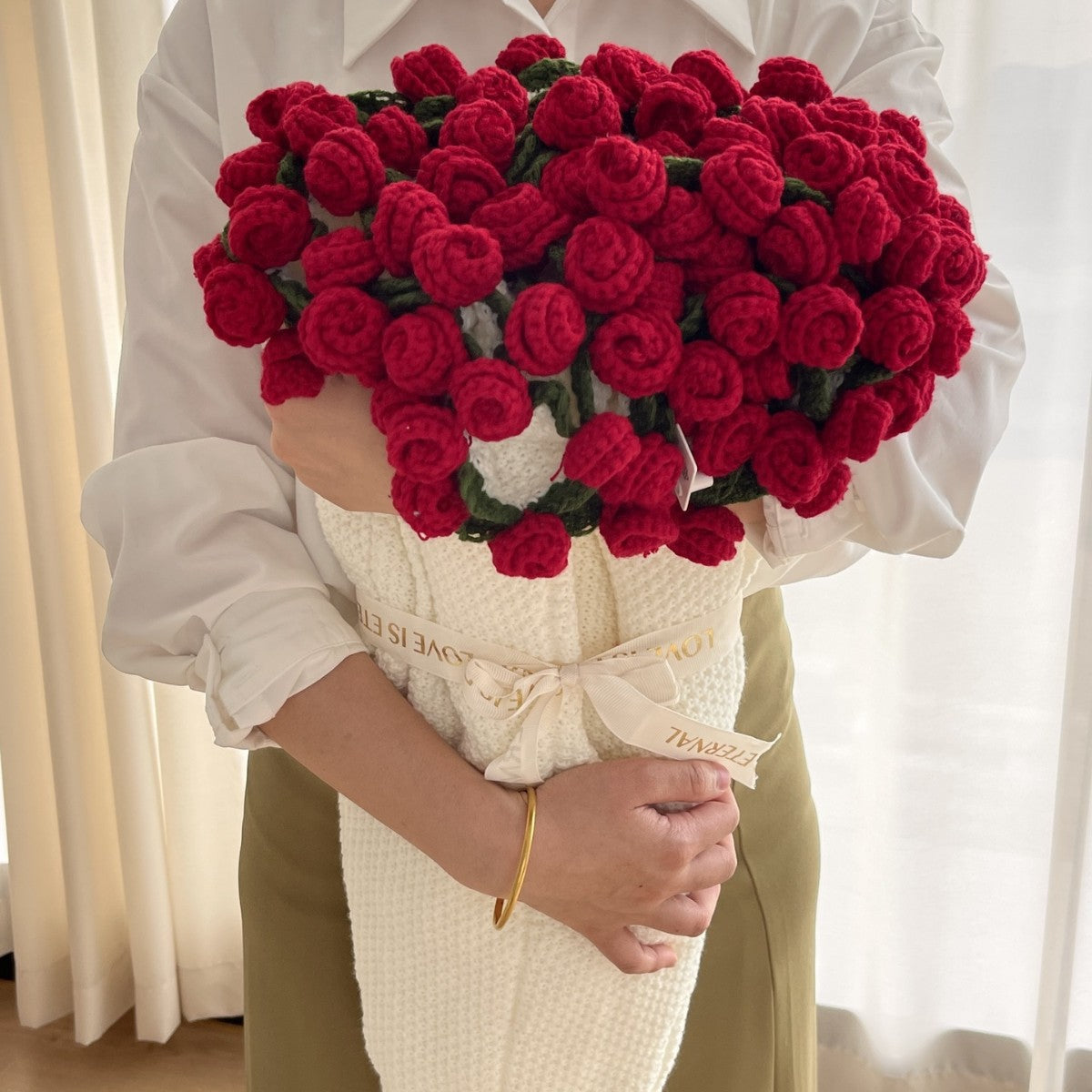 Handmade Crochet Flower Blanket DIY Kit