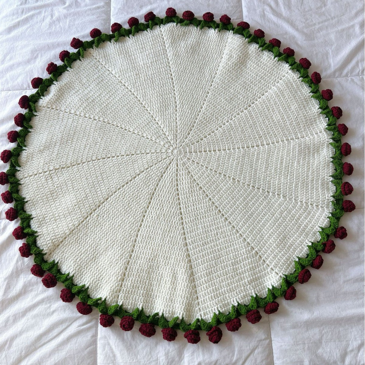 Handmade Crochet Flower Blanket DIY Kit