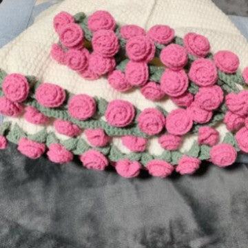 Handmade Crochet Flower Blanket DIY Kit