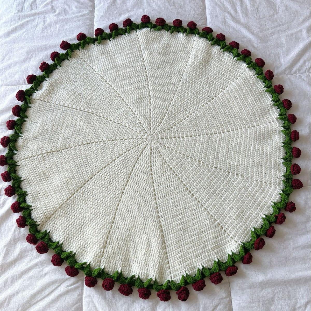 Handmade Crochet Flower Blanket DIY Kit