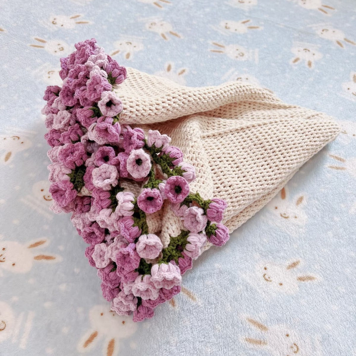 Handmade Crochet Flower Blanket DIY Kit