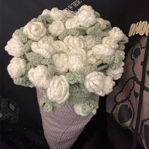 Handmade Crochet Flower Blanket DIY Kit