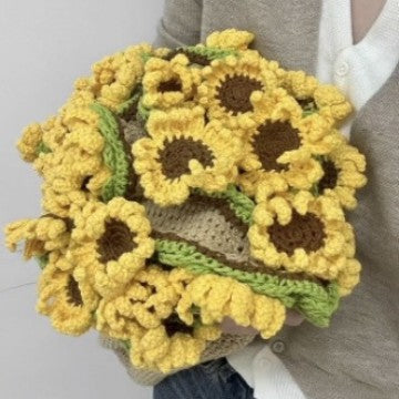 Handmade Crochet Flower Blanket DIY Kit