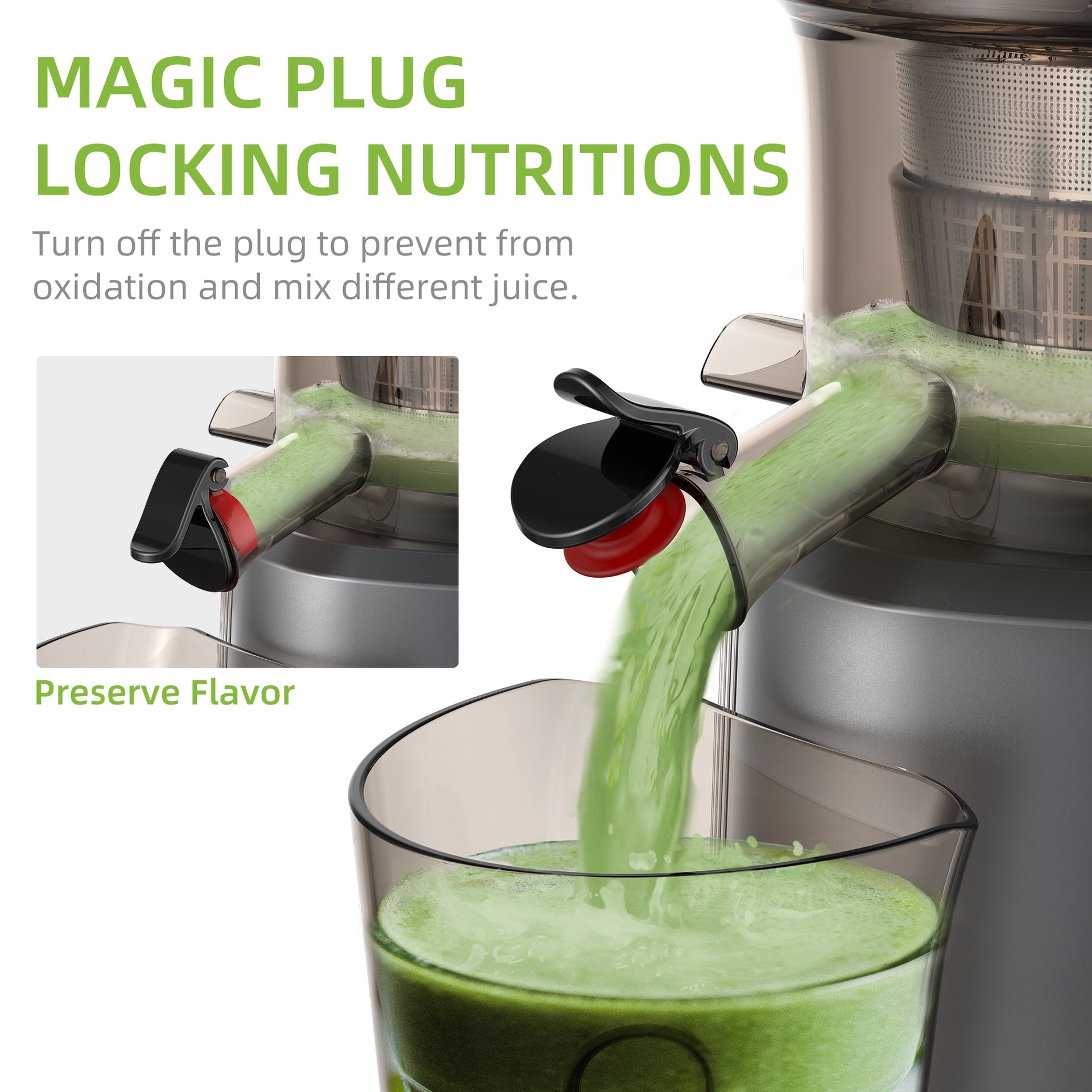 Large Diameter Slow Juicer