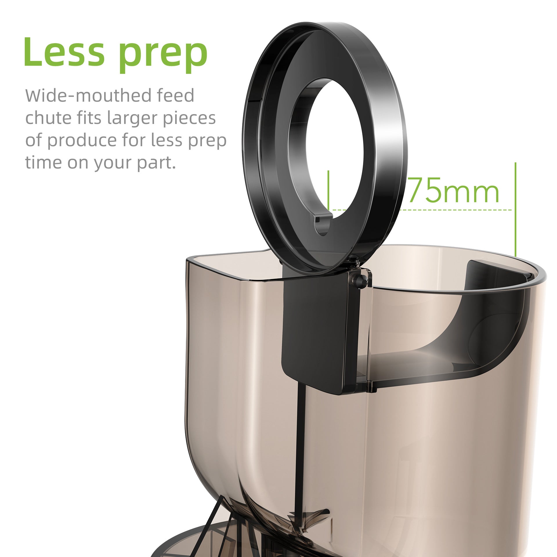 Large Diameter Slow Juicer