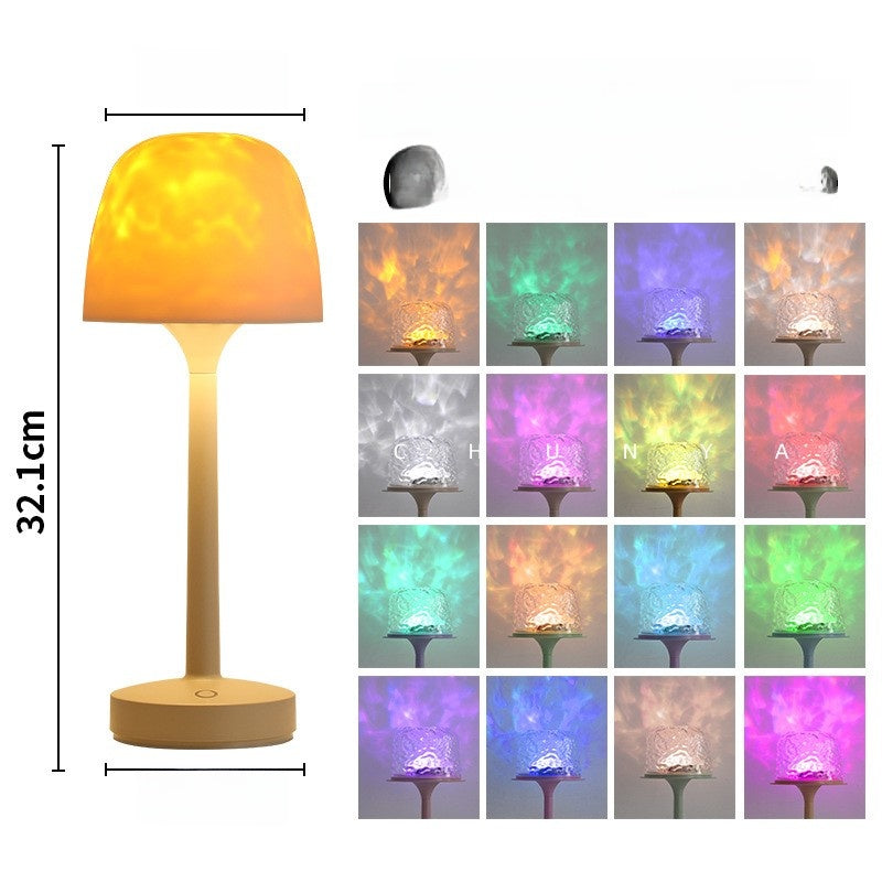 Water ripple table lamp