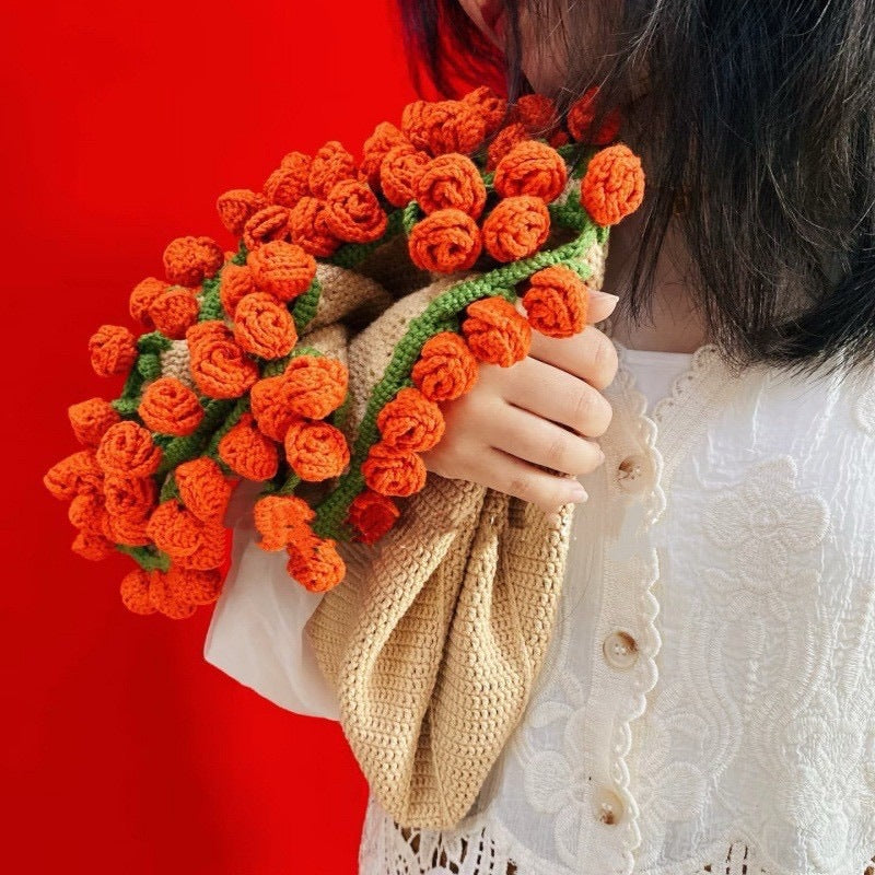 Handmade Crochet Flower Blanket DIY Kit