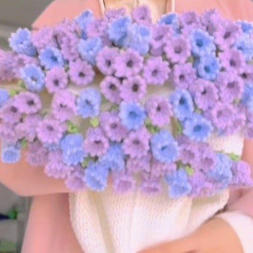 Handmade Crochet Flower Blanket DIY Kit
