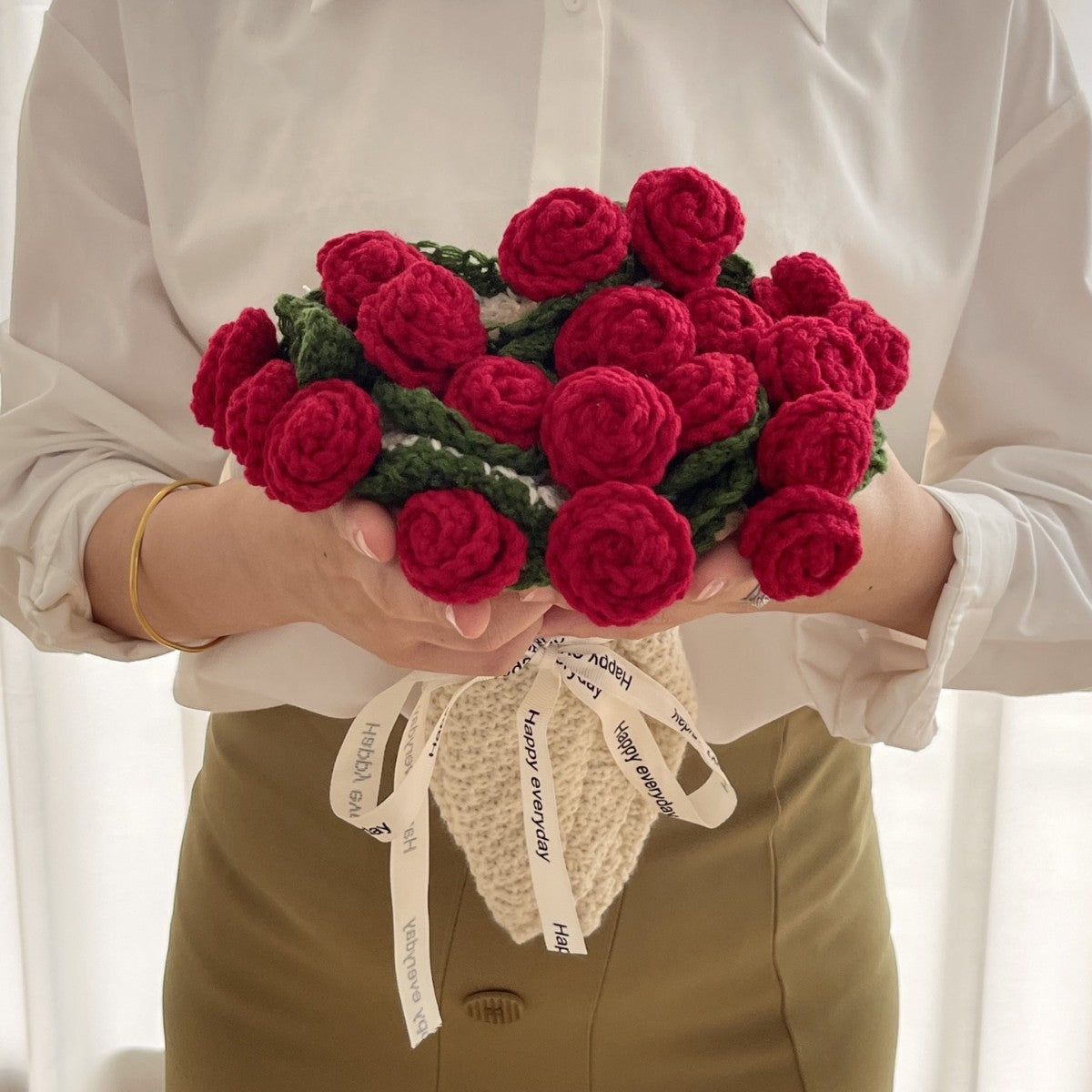 Handmade Crochet Flower Blanket DIY Kit