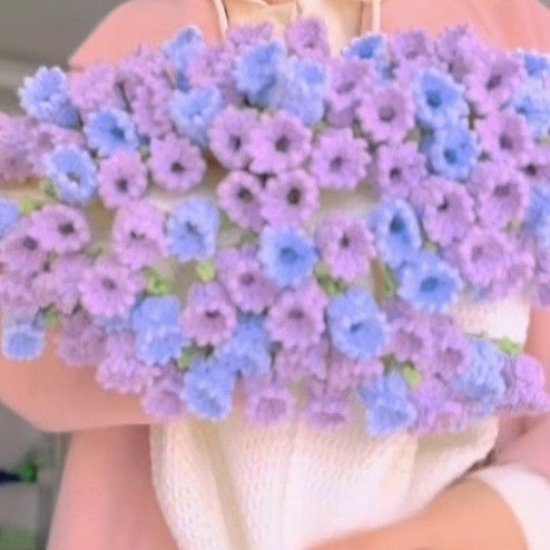 Handmade Crochet Flower Blanket DIY Kit