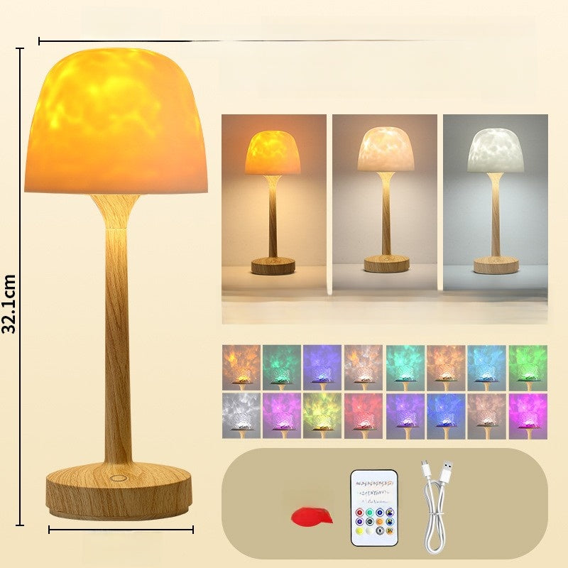 Water ripple table lamp
