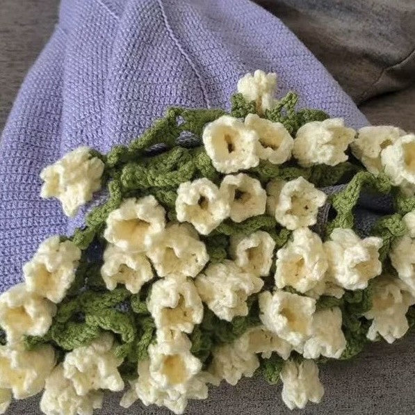 Handmade Crochet Flower Blanket DIY Kit